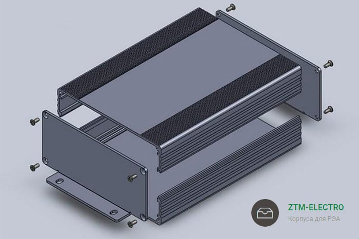 Корпуса для РЭА из алюминиевого профиля торговой марки ZTM-ELECTRO.