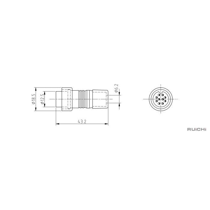 Миниатюра: Схема GX16-P-10A