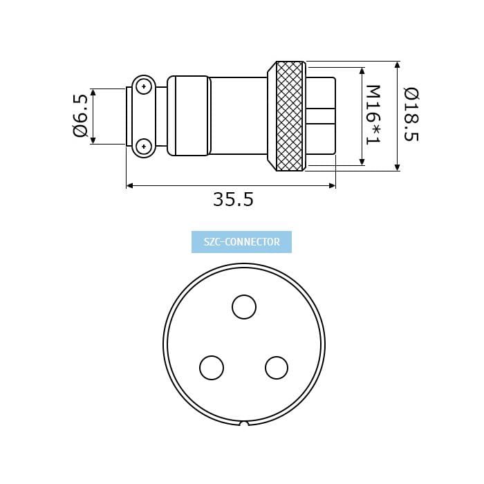 Миниатюра: Схема GX16M-3A