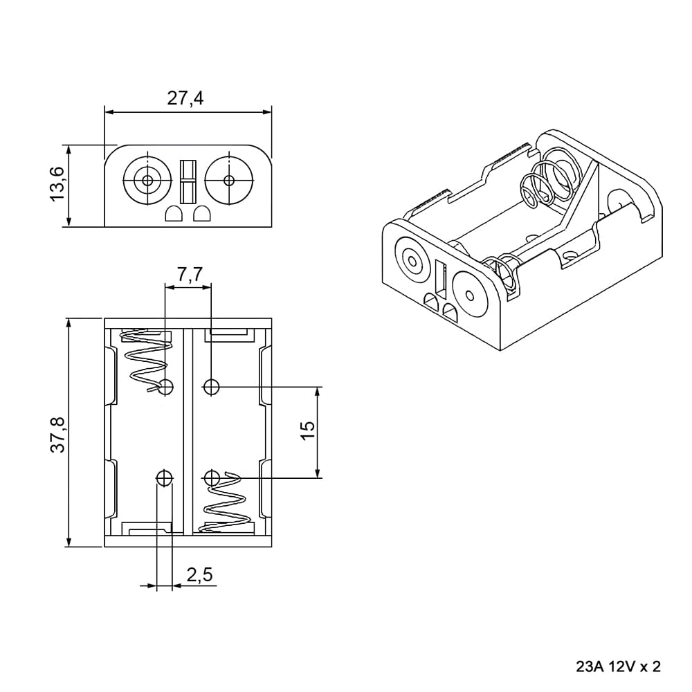 Миниатюра: Схема 23A 12V x 2