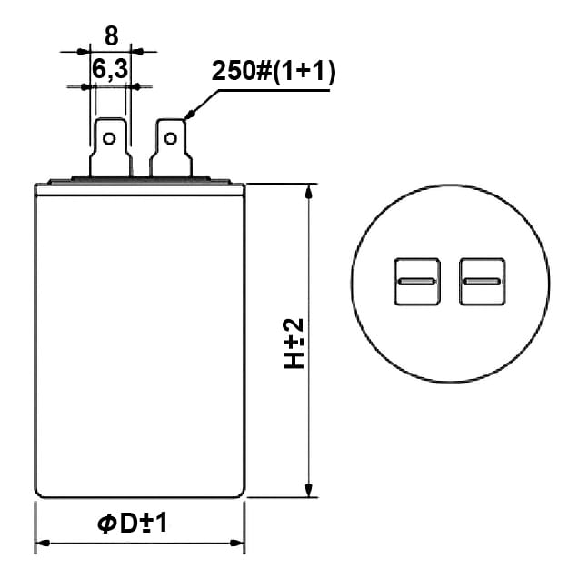 Миниатюра: Схема CBB60 10uF 450V (SAIFU)