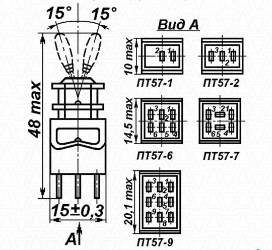 Миниатюра: Схема ПТ57-11Н-3В