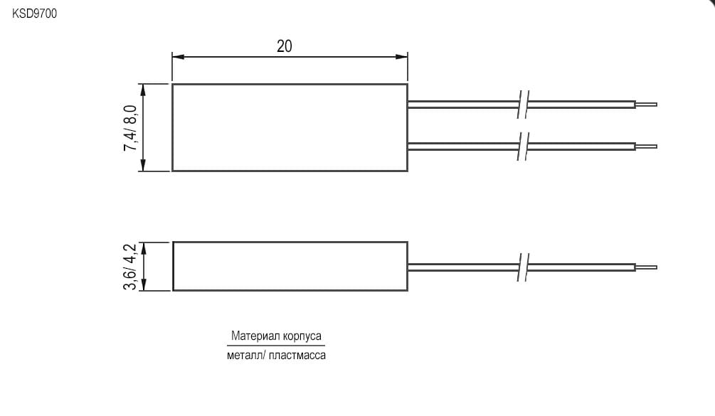 Миниатюра: Схема KSD9700 90*C 5А NC