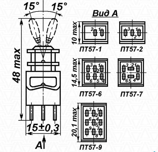 Миниатюра: Схема ПТ57-2Н-3В