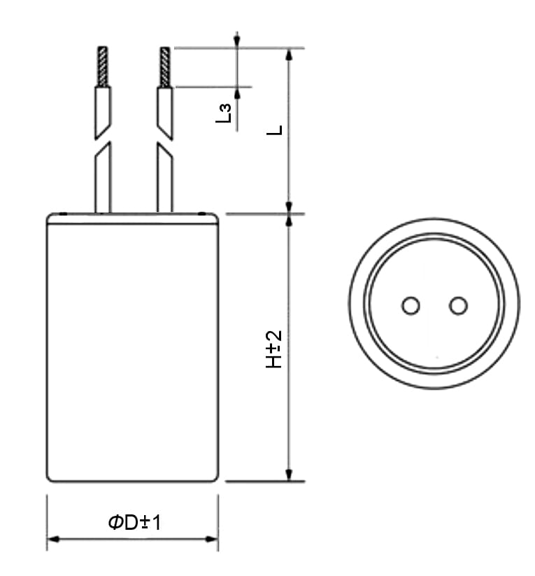 Миниатюра: Схема CBB60 70UF 450V WIRE (SAIFU)