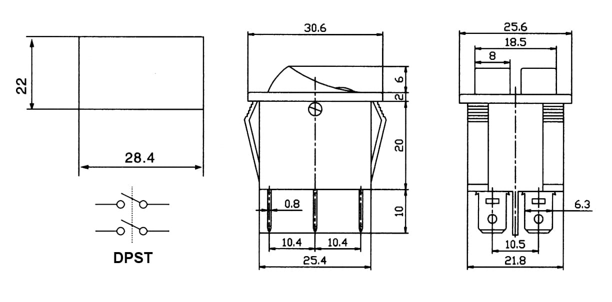 Миниатюра: Схема KCD3-2201-C B/6P on-off