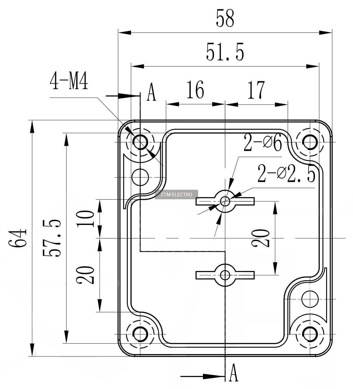 Миниатюра: Схема Z302 (63x58x36) 1