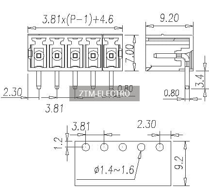 Миниатюра: Схема ZCH381R-05P
