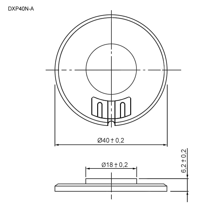 Миниатюра: Схема DXP40N-A 0.5W 8 ohm