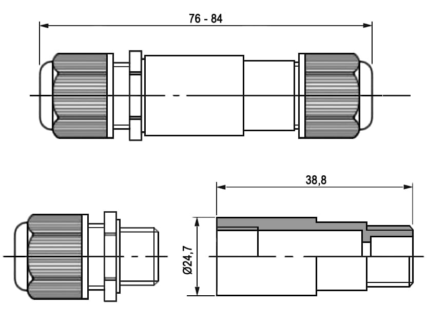 Миниатюра: Схема SZC-3-M20 (d=4-7mm) IP68 250V/10A