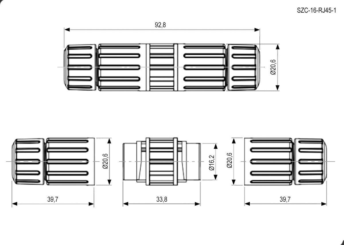 Миниатюра: Схема SZC-16-RJ45-1 ip68