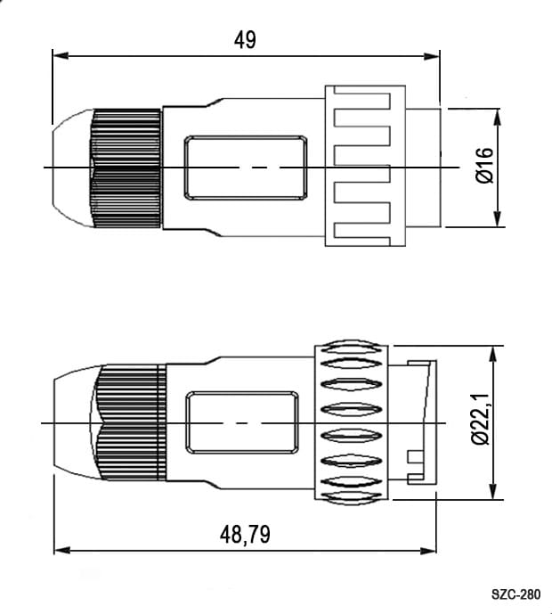 Миниатюра: Схема SZC-280 2pin (IP68)