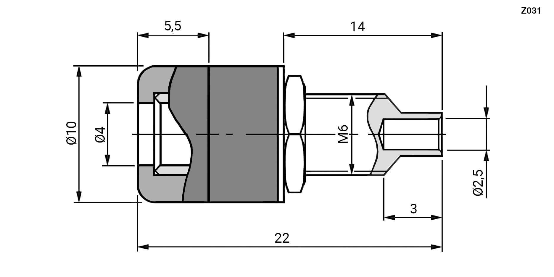 Миниатюра: Схема Z031 4mm Socket BLACK