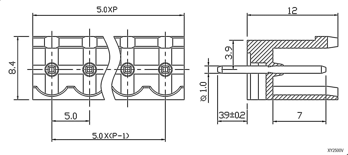 Миниатюра: Схема XY2500V-A-03P 5mm
