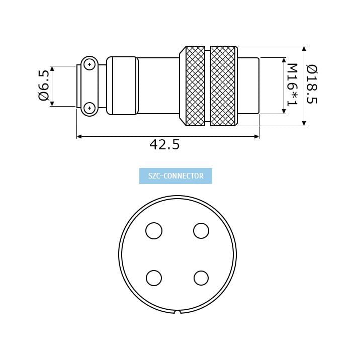 Миниатюра: Схема GX16M-4