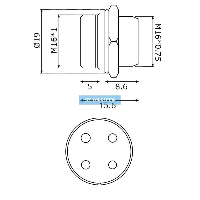 Миниатюра: Схема GX16M-4B
