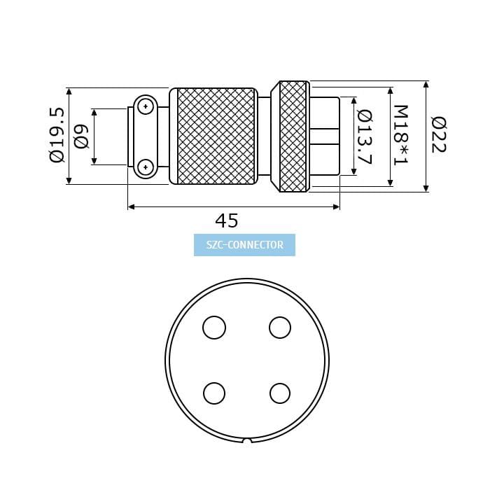 Миниатюра: Схема GX18M-4A