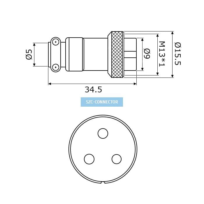 Миниатюра: Схема GX12M-3A