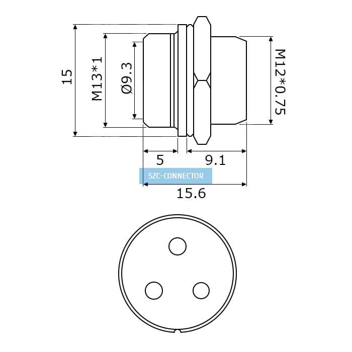 Миниатюра: Схема GX12M-3B