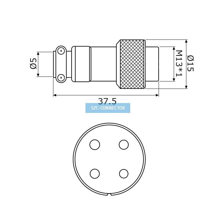 Миниатюра: Схема GX12M-4