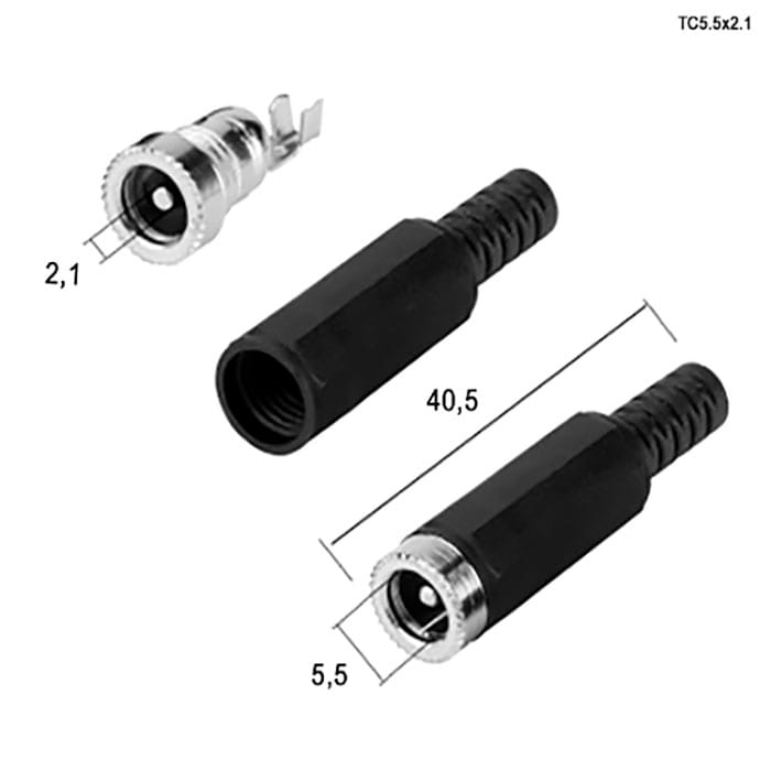 Миниатюра: Схема TC 5.5x2.1mm Cable