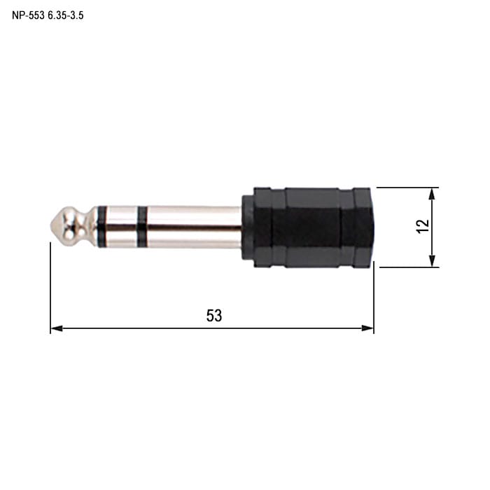 Миниатюра: Схема NP-553 6.35-3.5 stereo
