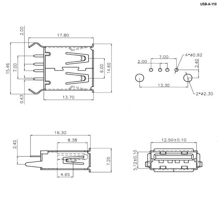 Миниатюра: Схема USB-A-110 (SZC)