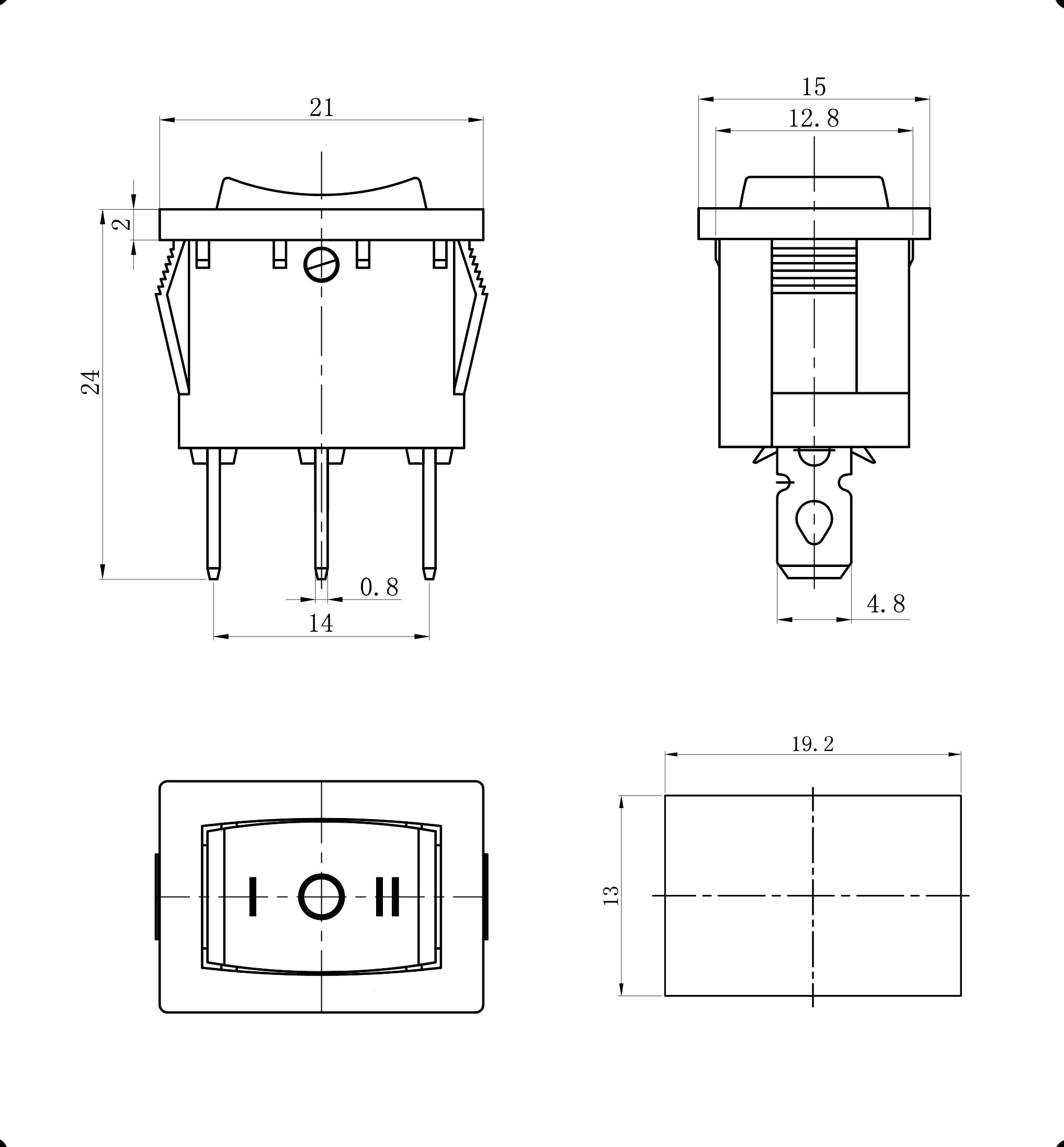 Миниатюра: Схема KCD1-103-C6-B/3P on-off-on 2