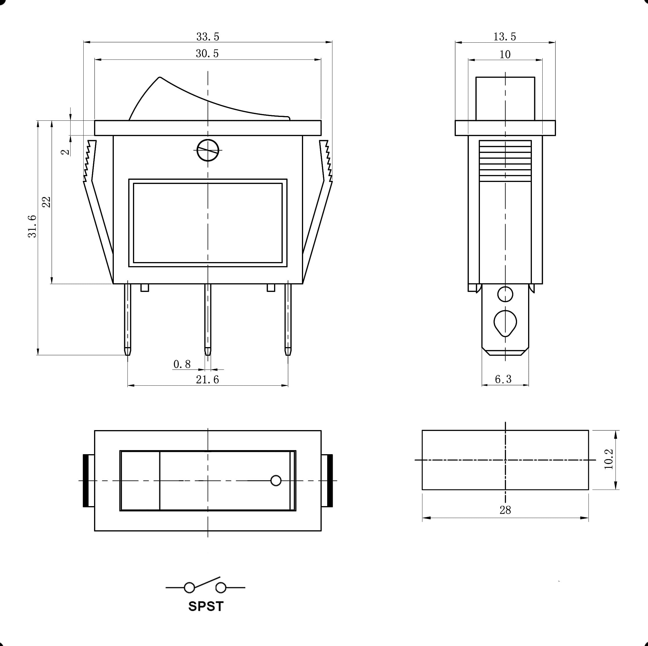 Миниатюра: Схема KCD3-101N-C2-R/3P on-off 1