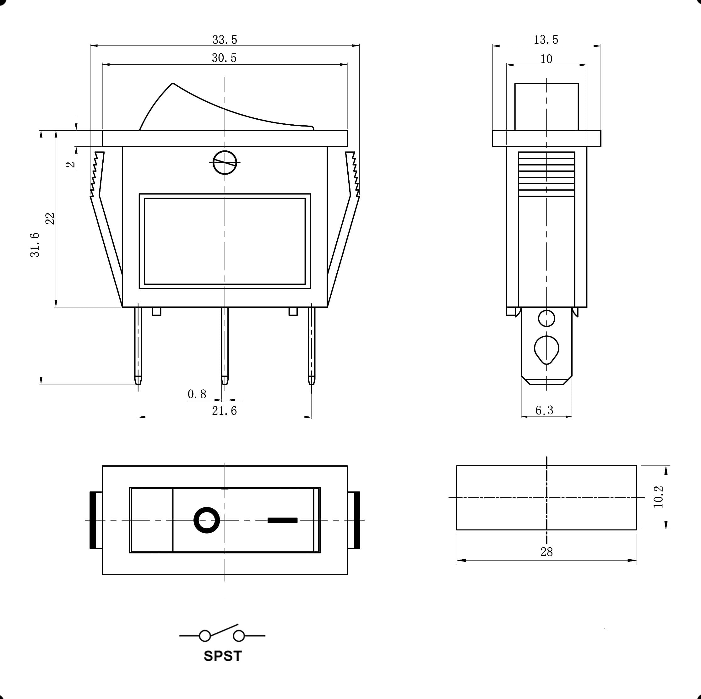 Миниатюра: Схема KCD3-101N-C3-G/3P on-off 2