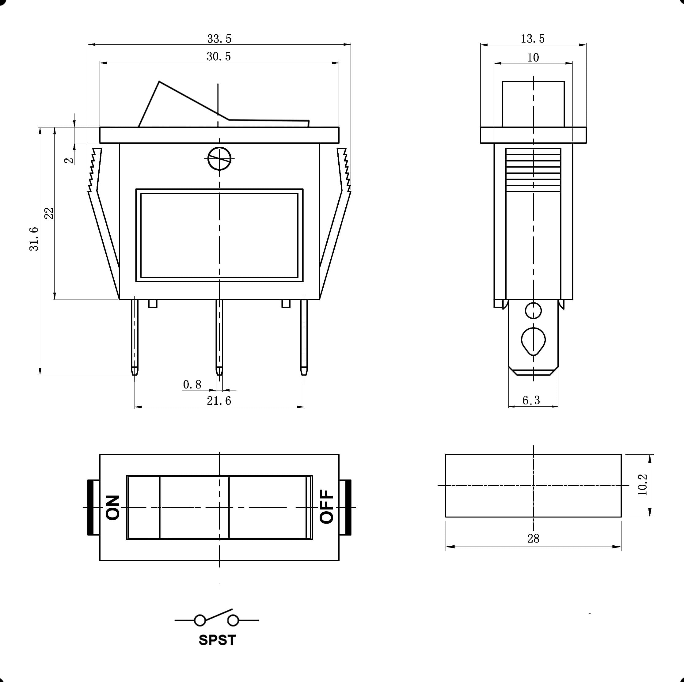 Миниатюра: Схема KCD3-101N-B11-R/3P on-off 1