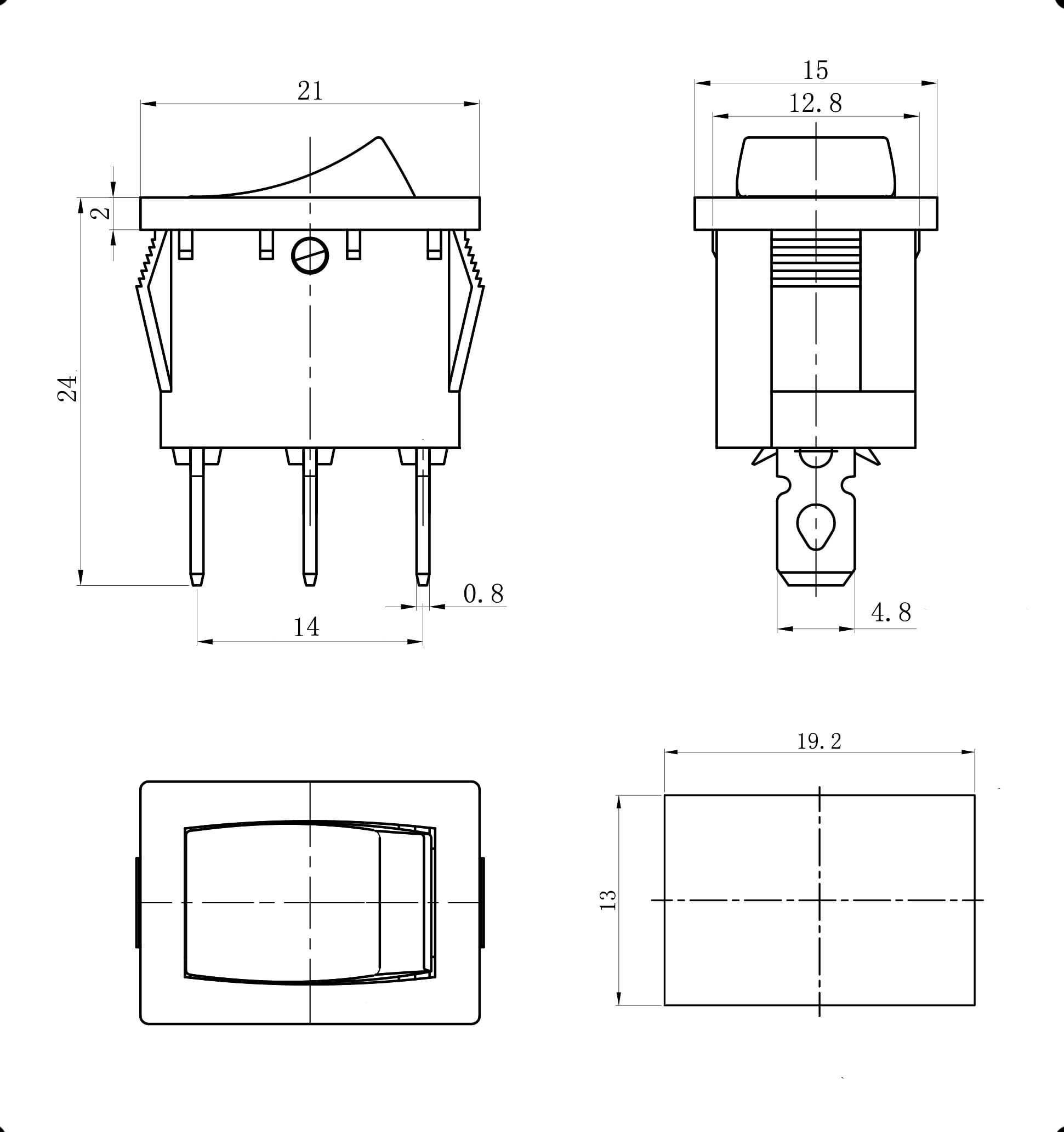 Миниатюра: Схема KCD1-102-C1-B/3P on-on 2