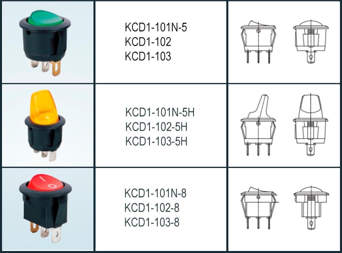 Миниатюра: Схема KCD1-101N-5-C3-R/3P on-off 2