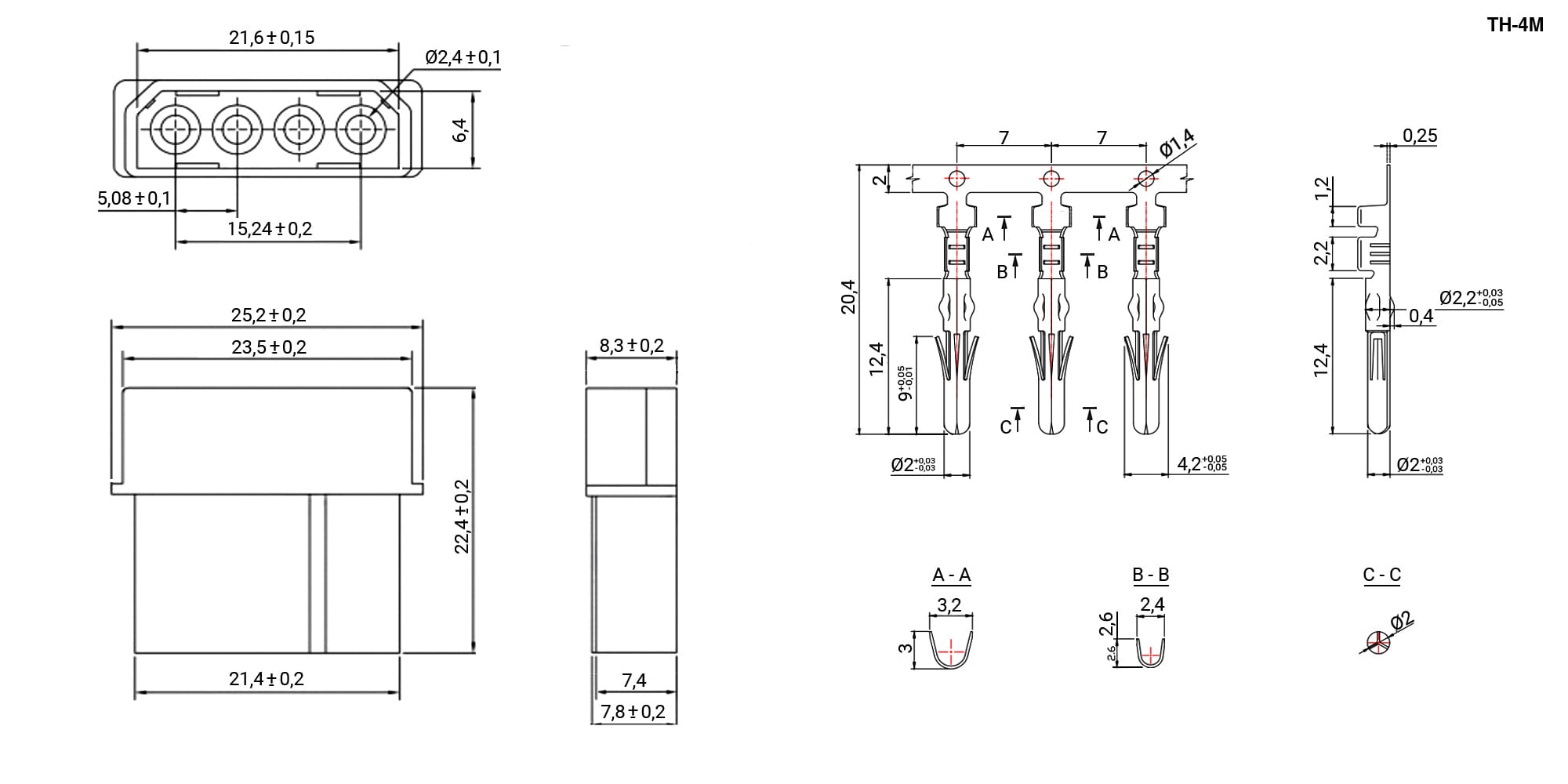 Миниатюра: Схема TH-4M pitch 5.08 mm+Terminal