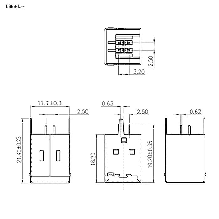 Миниатюра: Схема USBB-1J-F (SZC)