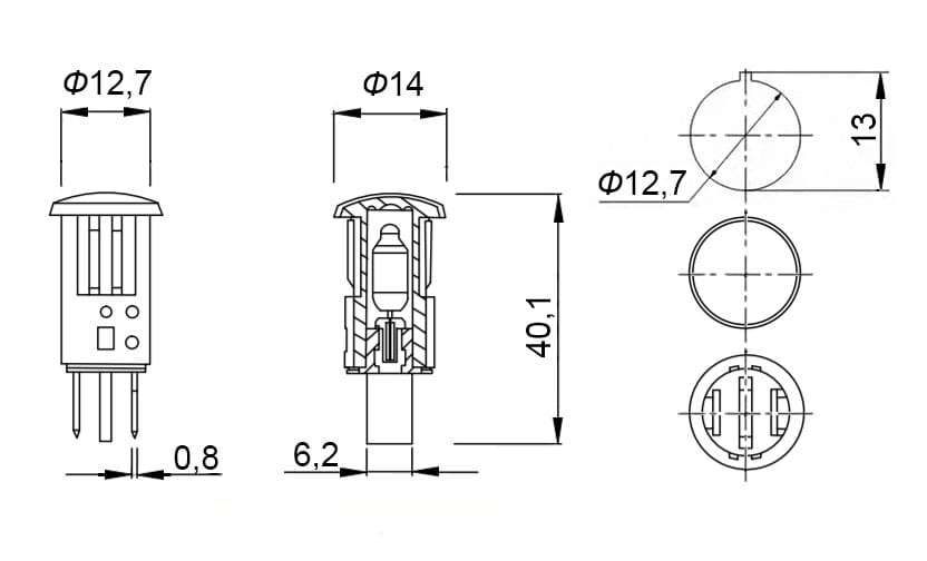 Миниатюра: Схема MDX-14 orange 220V