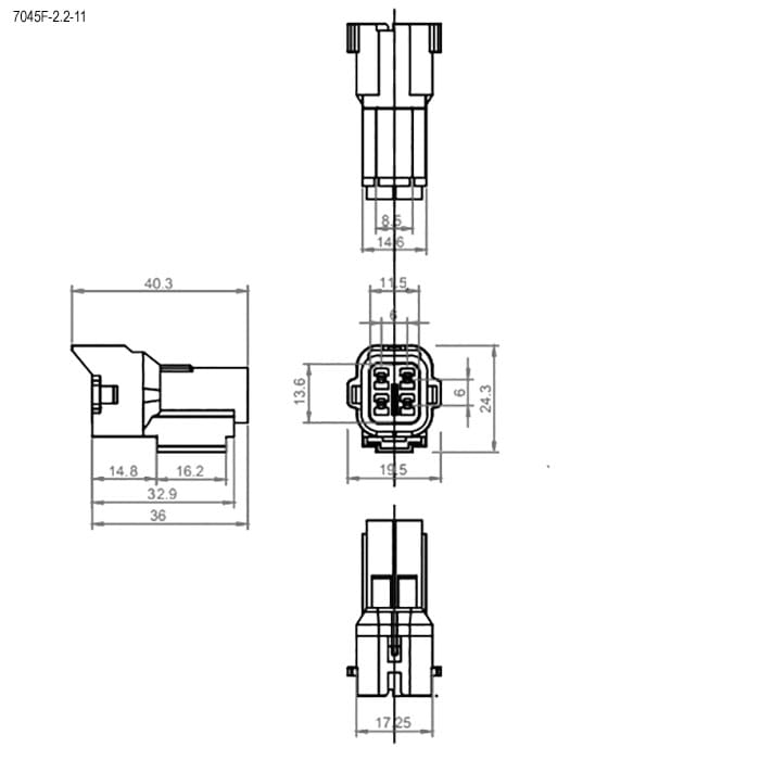 Миниатюра: Схема 7045F-2.2-11