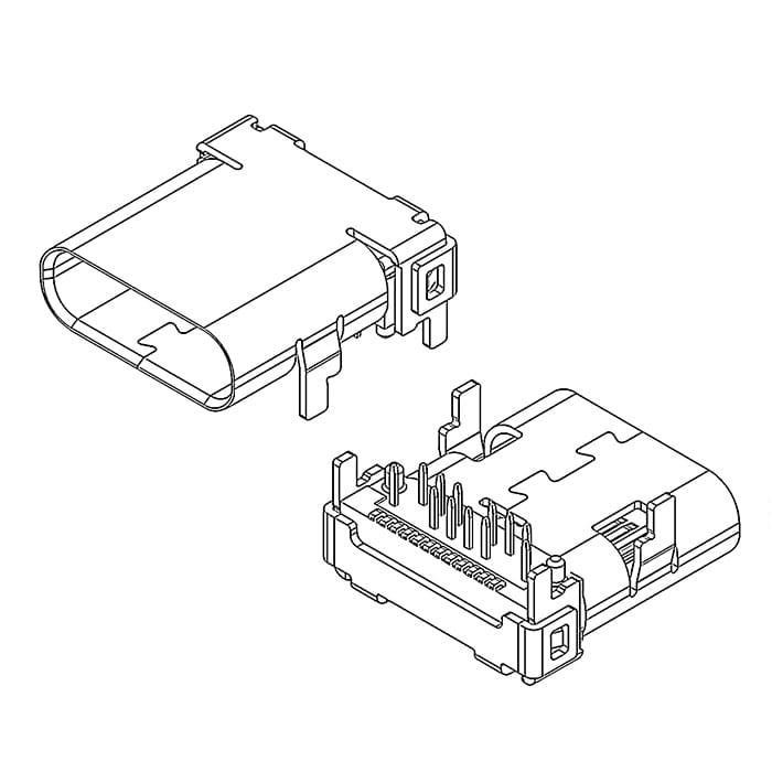 Миниатюра: Схема USB3.1 TYPE-C 24PF-002