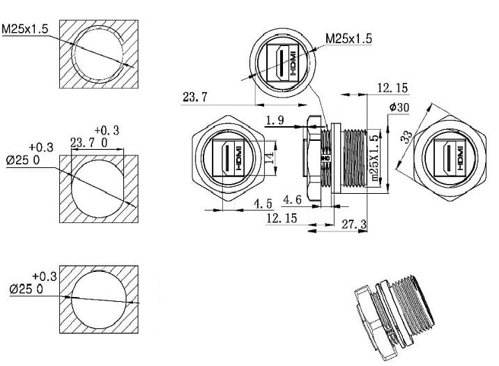 Миниатюра: Схема M25HDMIZ0-2.0
