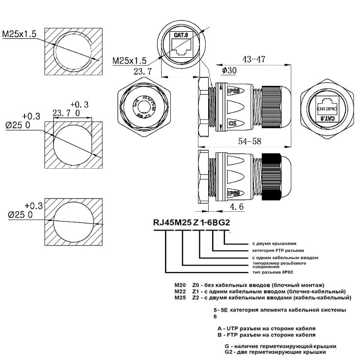 Миниатюра: Схема RJ45M25Z1-6BG2