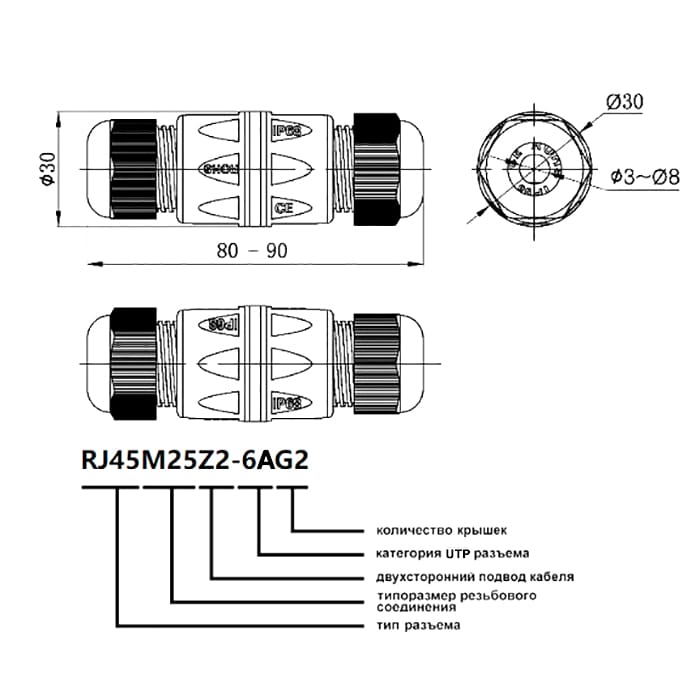 Миниатюра: Схема RJ45M25Z2-6AG2
