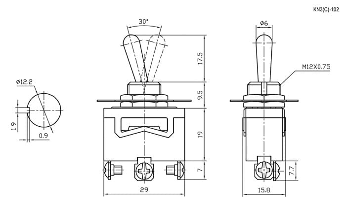 Миниатюра: Схема KN3(C)-102 on-on