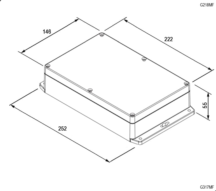 Миниатюра: Схема G218MF (222x146x55)