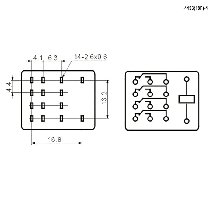 Миниатюра: Схема 4453(18F)-4 (HH54P) 5A