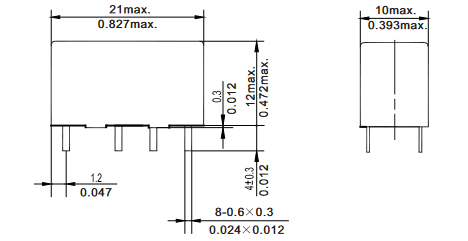 Миниатюра: Схема JRC-19F-2C-24VDC-0.2