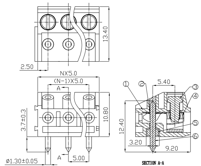 Миниатюра: Схема DG332K-5.0-03P-12-00A(H) 1