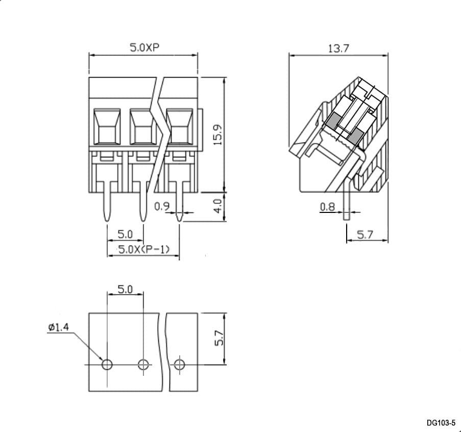 Миниатюра: Схема DG103-5.0-02P-14-00Z(H)