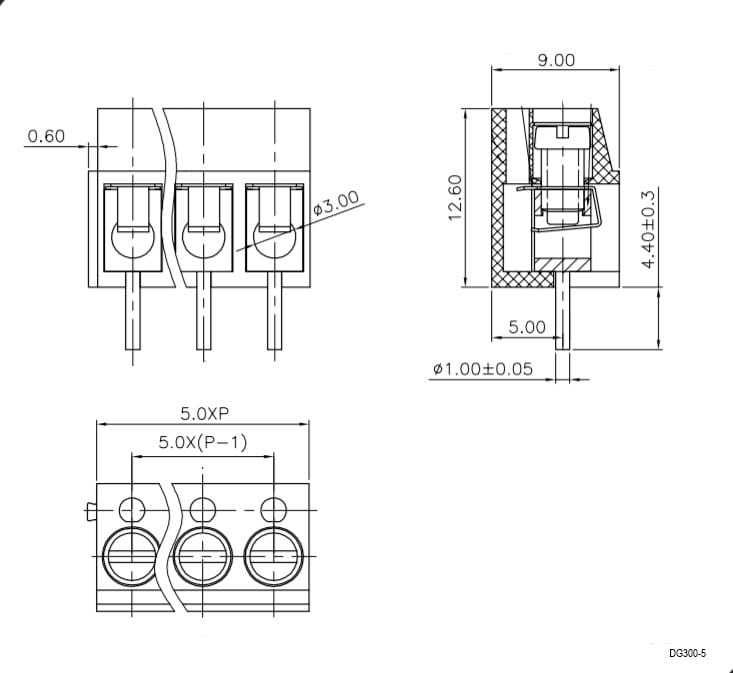 Миниатюра: Схема DG300-5.0-03P-12-00Z(H) 1