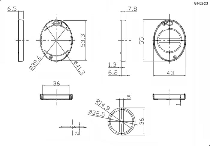 Миниатюра: Схема G1402-2G (55x43x13.4)