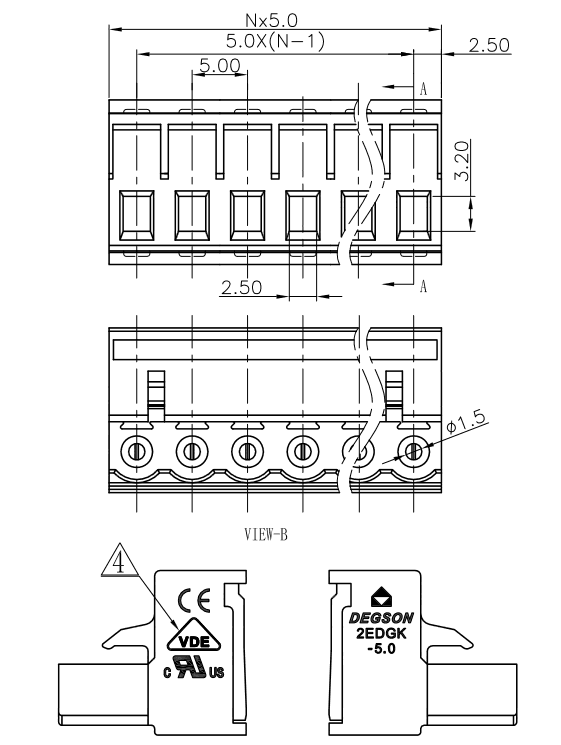 Миниатюра: Схема 2EDGK-5.0-06P-14-00Z(H) 1